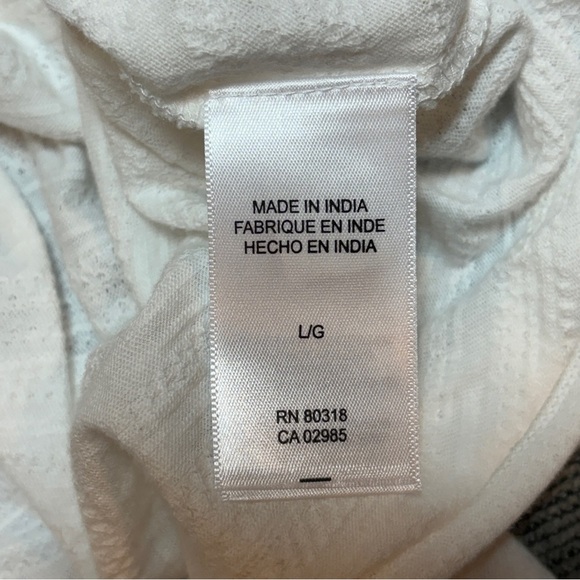 Lucky Brand Boho Embroidered Babydoll Top Size Large NWT - Picture 6 of 15